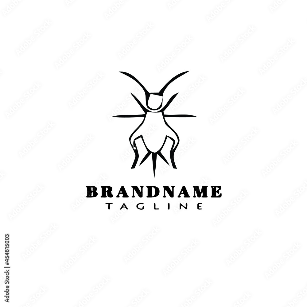 cute animal bedbug cartoon logo icon design template black isolated vector illustration cute animal bedbug cartoon logo icon design template black isolated vector illustration