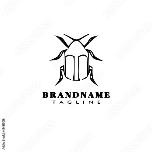 animal bedbug logo icon design template black isolated vector illustration