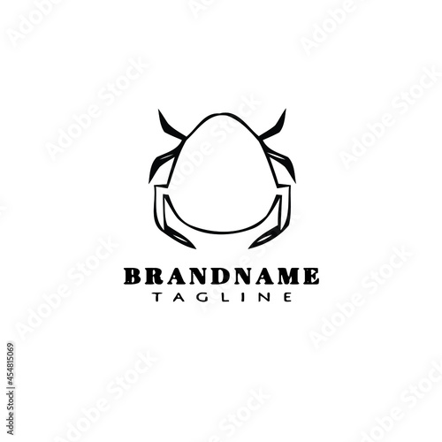 animal bedbug cartoon logo icon design template isolated vector illustration