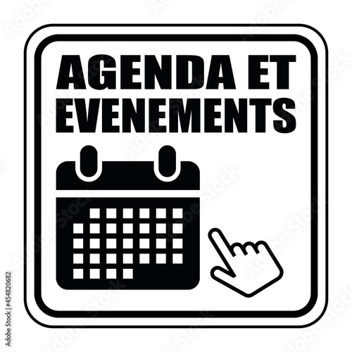 Logo agenda et évènements.