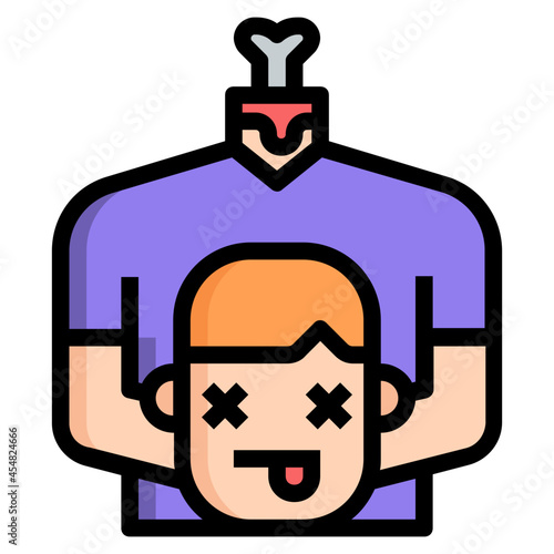 Headless Color line icon
