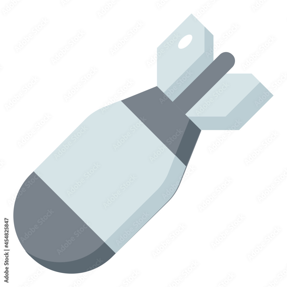 Atomic Bomb flat icon Atomic Bomb flat icon