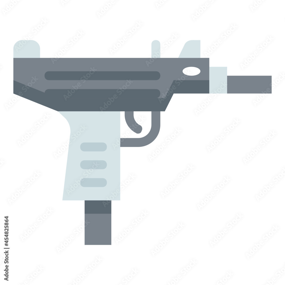 Uzi flat icon Uzi flat icon
