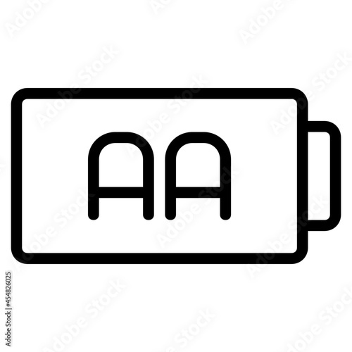 battery line icon