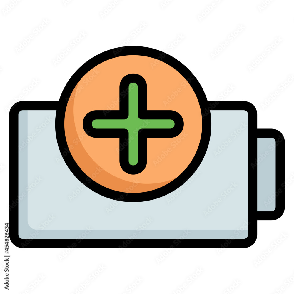 Obraz premium battery Color line icon