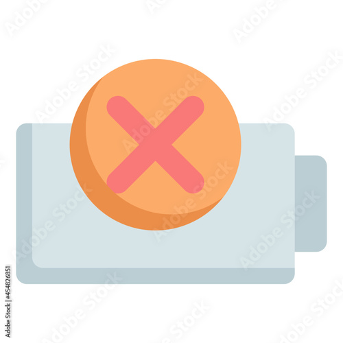 Remove battery flat icon