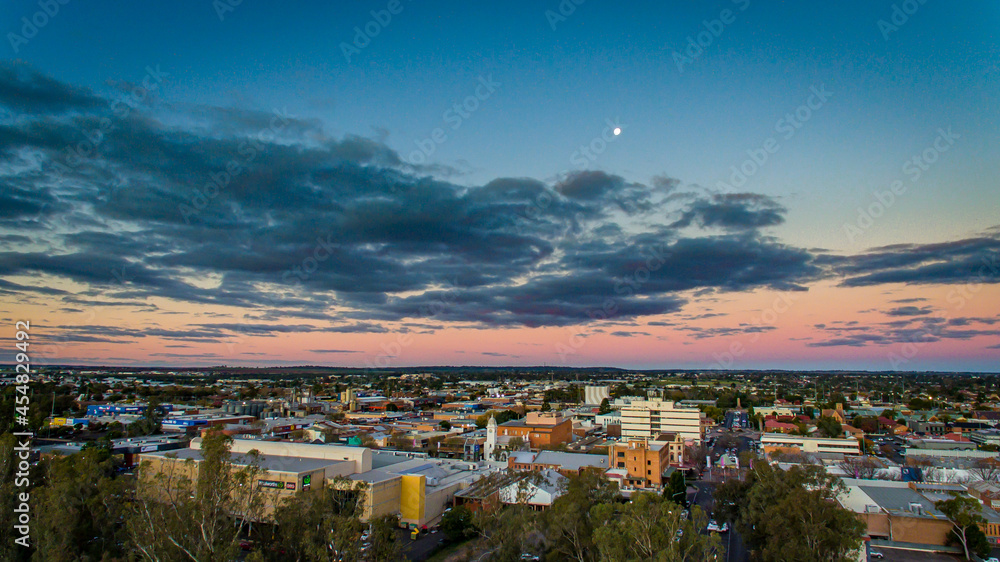 Naklejka premium Dubbo Central West Sunset