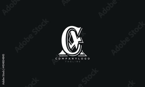 CA, AC, Abstract initial monogram letter alphabet logo design