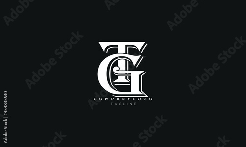 TG, GT, Abstract initial monogram letter alphabet logo design photo