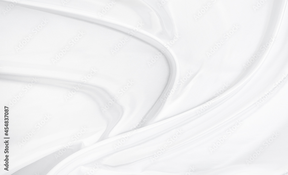 Obraz premium White gray satin texture that is white silver fabric silk background with beautiful soft blur pattern natural.