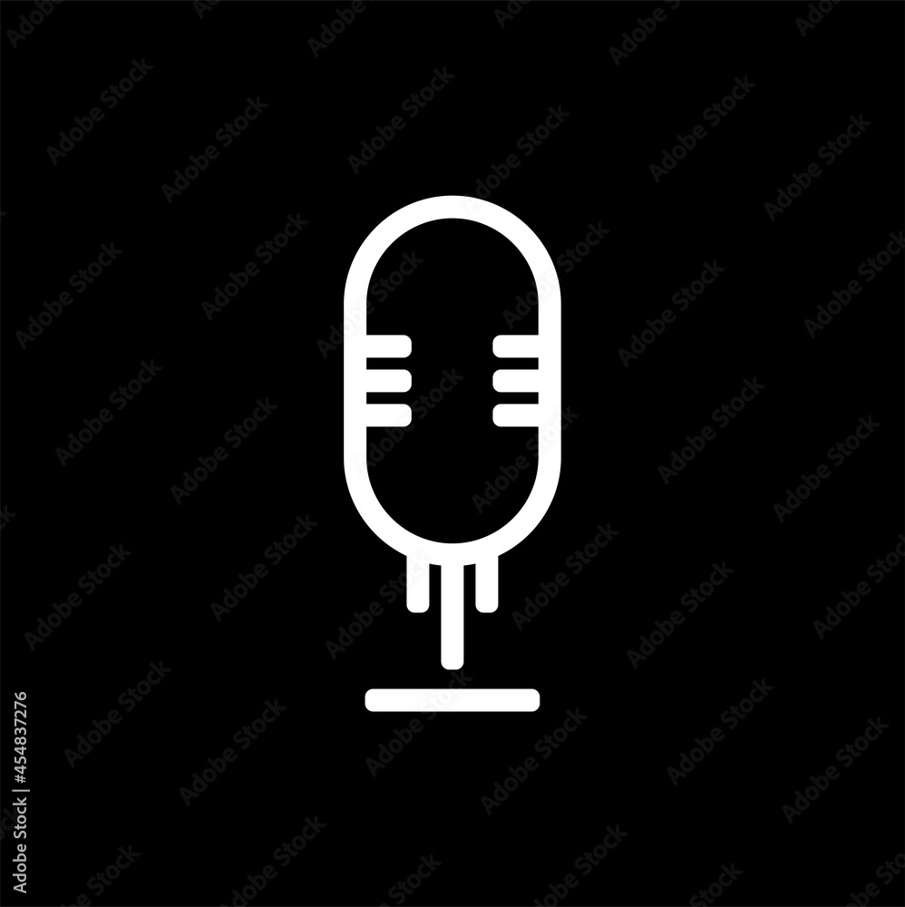 Microphone icon page symbol desain Microphone icon page symbol desain