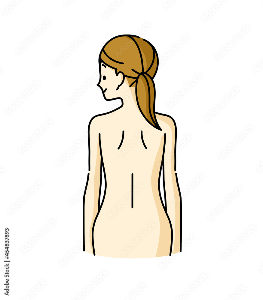 Fototapeta premium 女性の背中