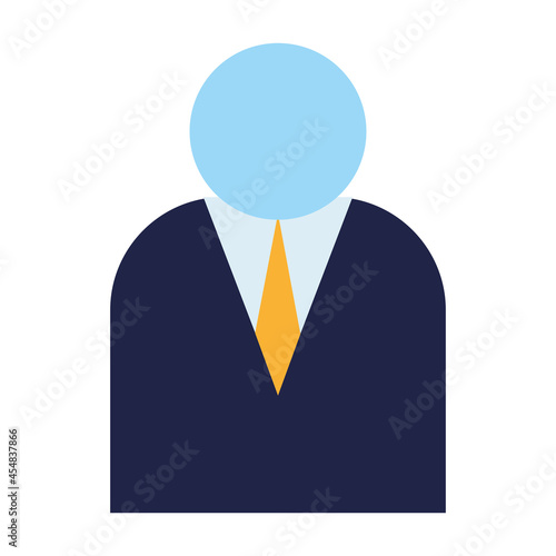 businessman avatar pictogram