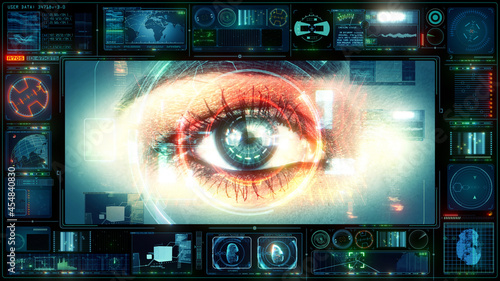 UX Technology Interface Human Eye Computer HUD Data Digital GUI Screen