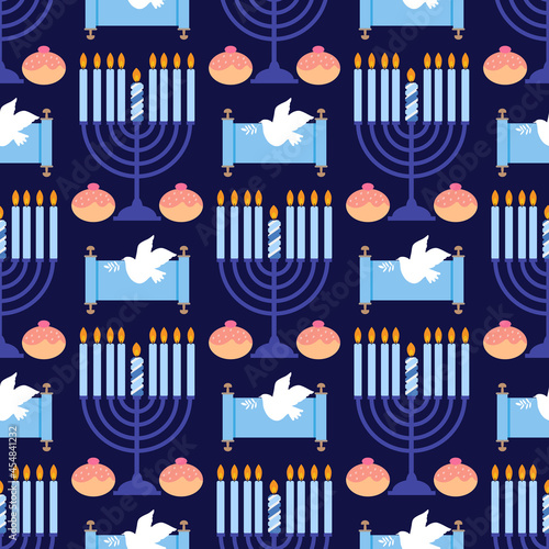 Happy Hanukkah pattern 5