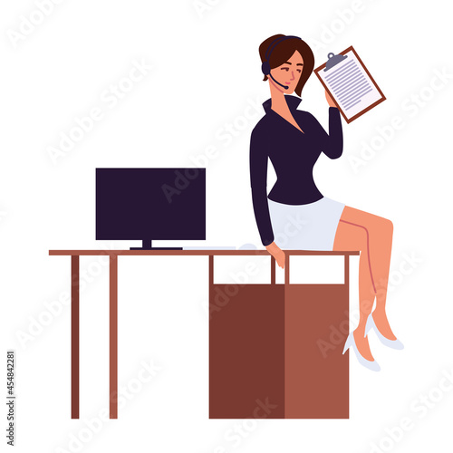 woman personal assitant working