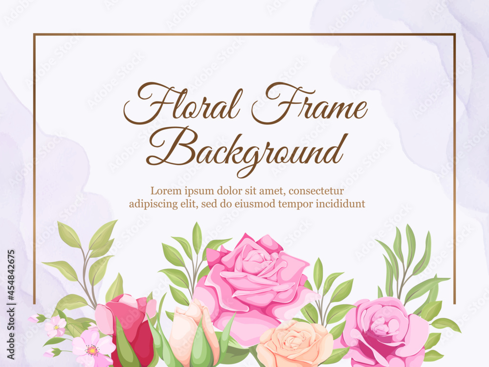 Obraz premium beautifull floral wedding banner background design