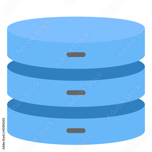 database flat icon