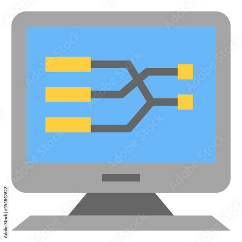 hashing flat icon