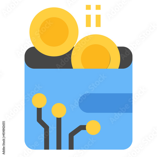 wallet flat icon