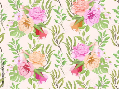 beautifull floral seamless pattern template design © 3puspadesign