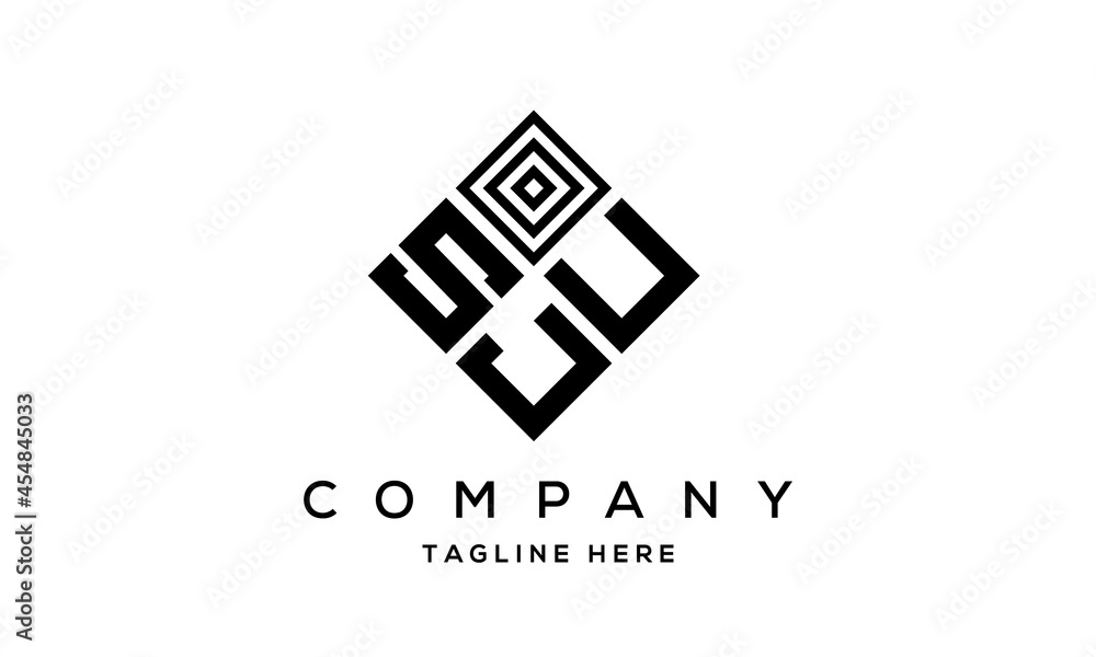 SUJ square three latter logo vector SUJ square three latter logo vector