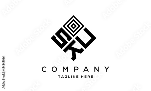 SUK square three latter logo vector