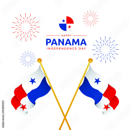 3 november panama independence day background vector image.