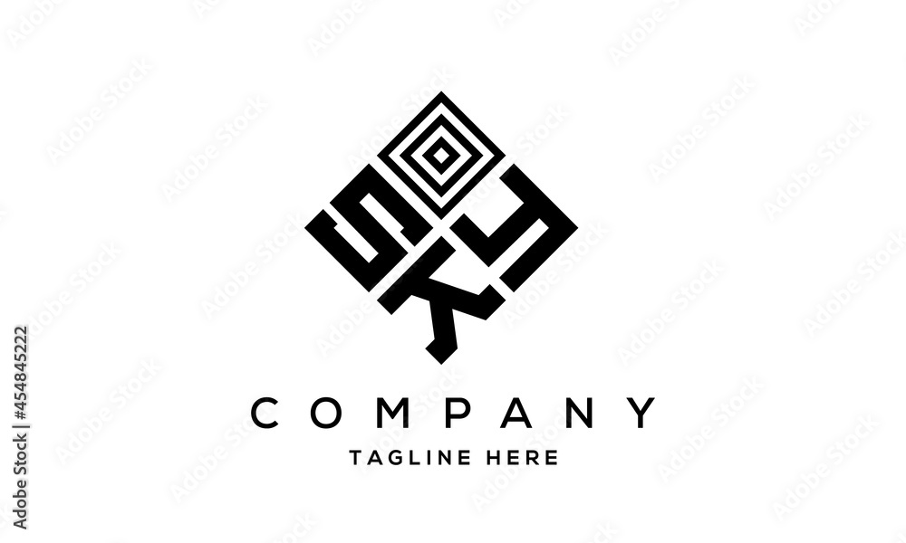 SYK square three latter logo vector SYK square three latter logo vector