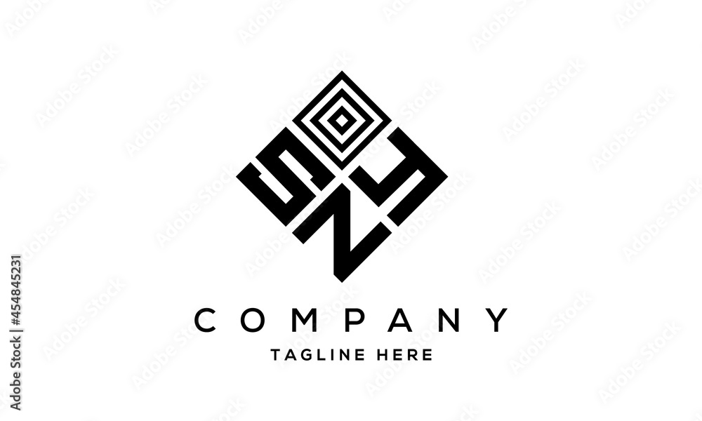 SYN square three latter logo vector SYN square three latter logo vector