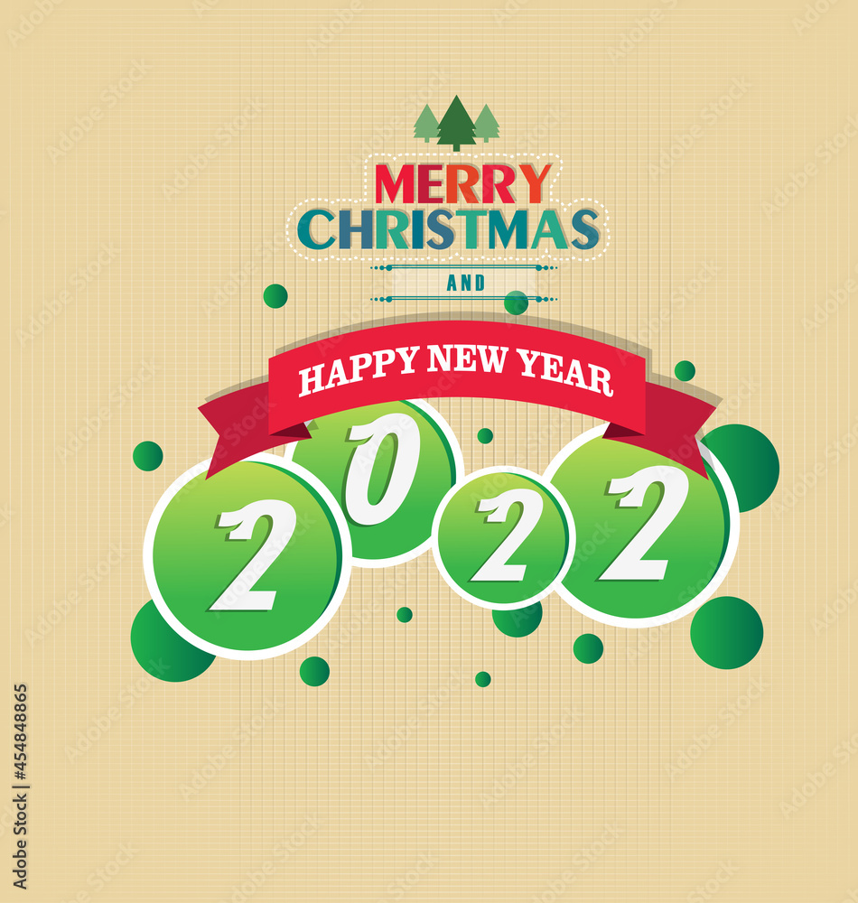 Naklejka premium Happy new year 2022 - year of the Tiger. Lunar New Year banner design template.