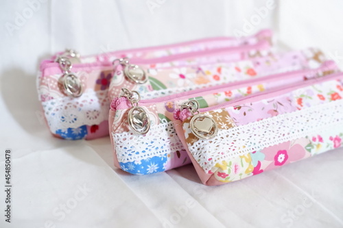 beautiful patterned cloth pencil case