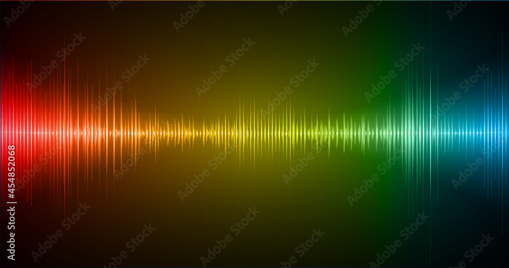 Sound waves oscillating dark light Sound waves oscillating dark light