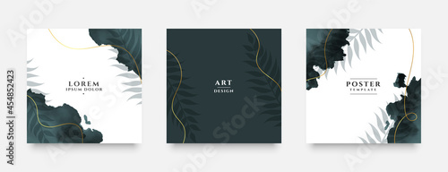 abstract grunge template for social media invitation