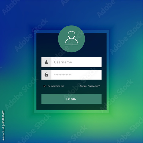 stylish login page template design