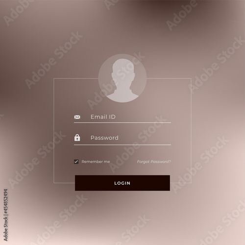 website or application login page template design