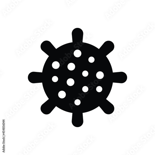 Black solid icon for infectious