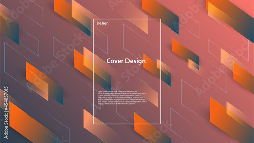 Bold dark orange abstract rectangle background (EPS10 vector). Perfect for automotive branding, tech designs, and masculine layouts - fully customizable colors and compositions