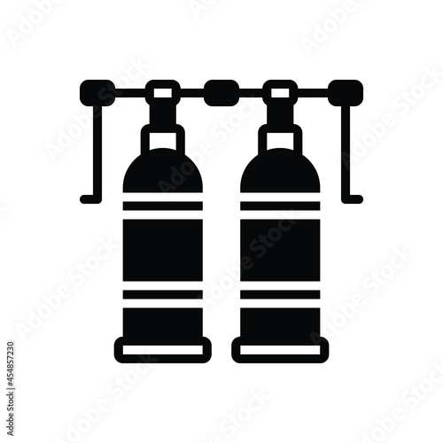 Black solid icon for oxide