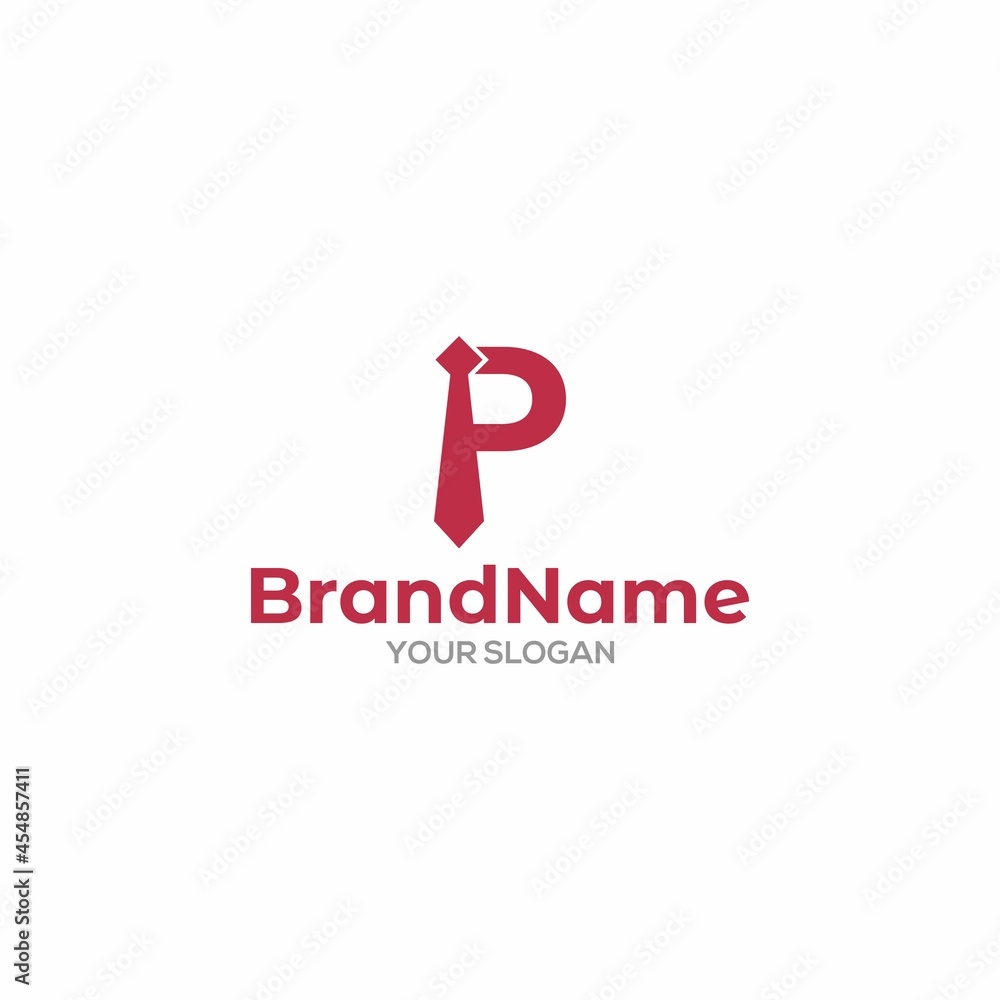 P Tie Logo Design Vector P Tie Logo Design Vector