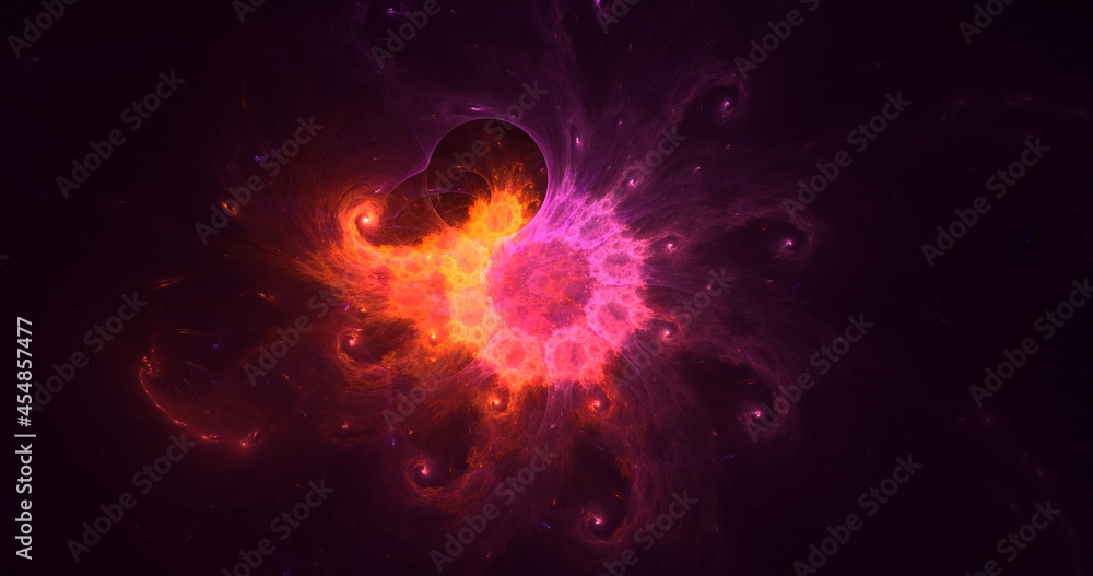 3D rendering abstract multicolor fractal light background 3D rendering abstract multicolor fractal light background