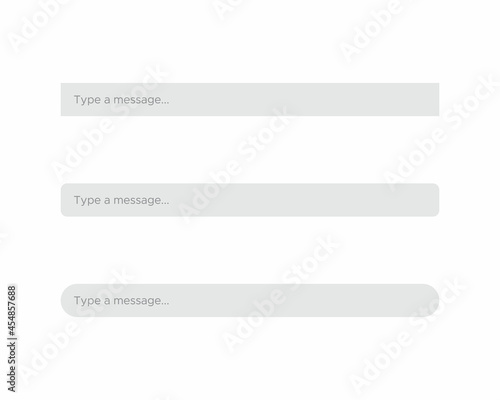 Type a message Text Bar Icon Vector of Social Media Element