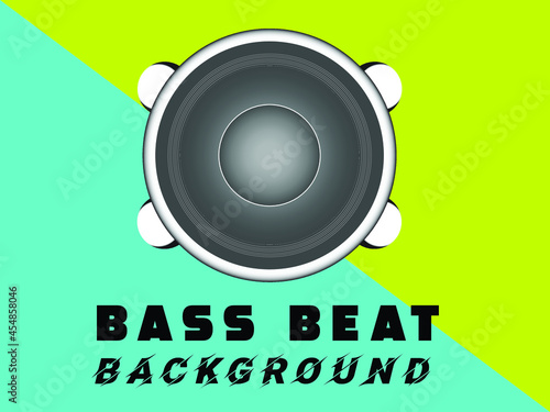 bass beats booster background ( vector file )
