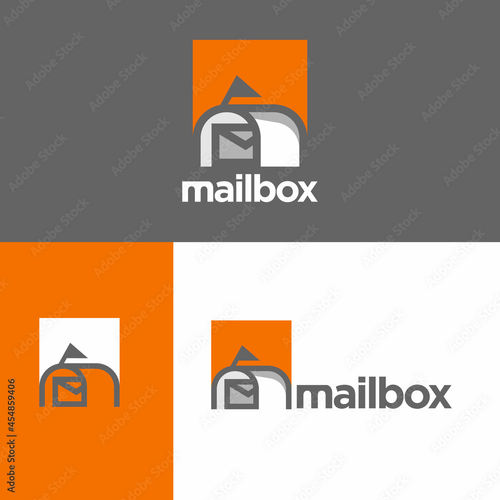 post box messages mailbox logo design vector in modern style illustrations post box messages mailbox logo design vector in modern style illustrations