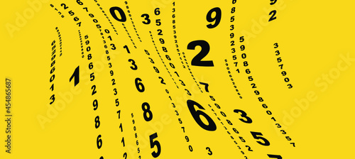 Creative and modern background with numbers.	