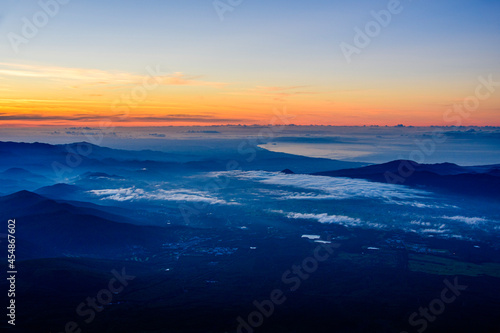 sunset over the sea