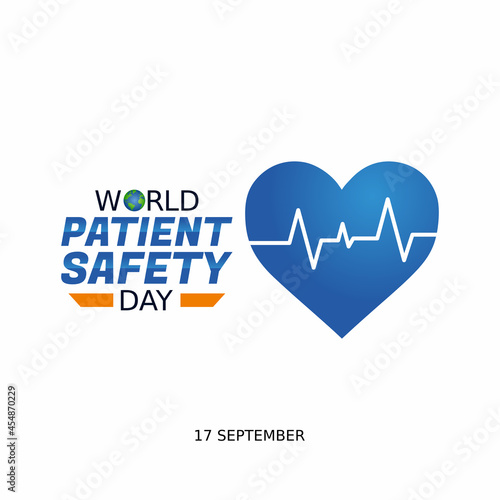 vector graphic of world patient safety day good for world patient safety day celebration. flat design. flyer design.flat illustration.