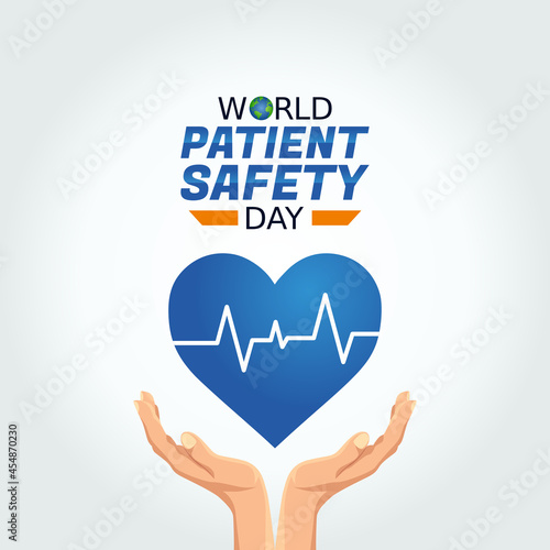 vector graphic of world patient safety day good for world patient safety day celebration. flat design. flyer design.flat illustration.