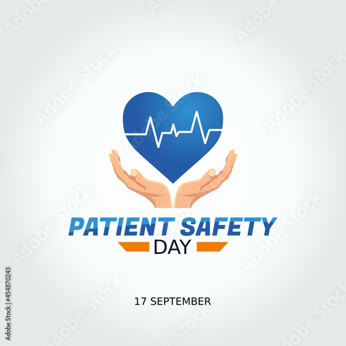 vector graphic of world patient safety day good for world patient safety day celebration. flat design. flyer design.flat illustration.