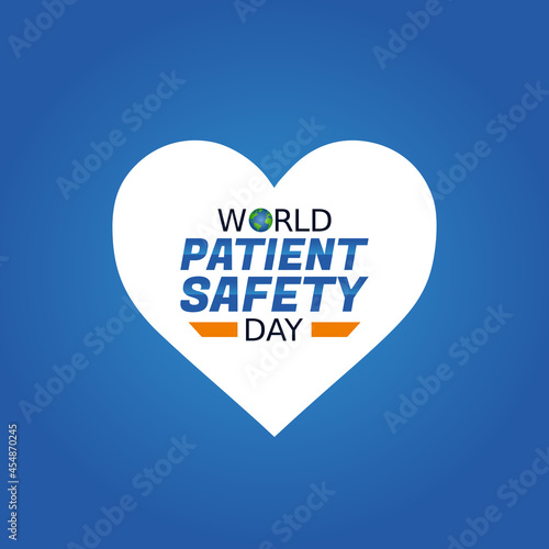 vector graphic of world patient safety day good for world patient safety day celebration. flat design. flyer design.flat illustration.